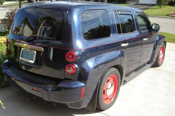 Red rally rims with baby moons! 