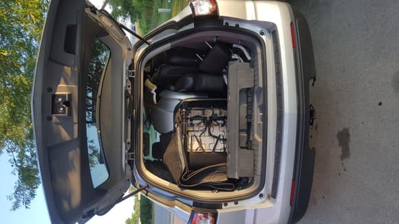 SS front and rear seats, SS bumper and a bunch of other parts packed into my 2014 Traverse.