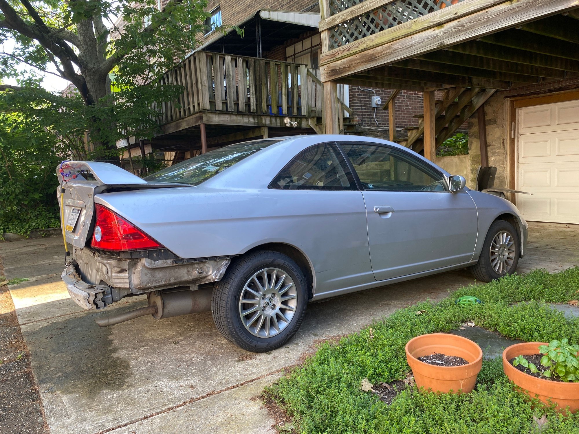 2005 Honda Civic - college graduation gift was loved but now must go to a new loving owner - Used - VIN 1HGEM21945L041175 - 87,000 Miles - 4 cyl - 2WD - Manual - Coupe - Silver - Elkridge, MD 21075, United States