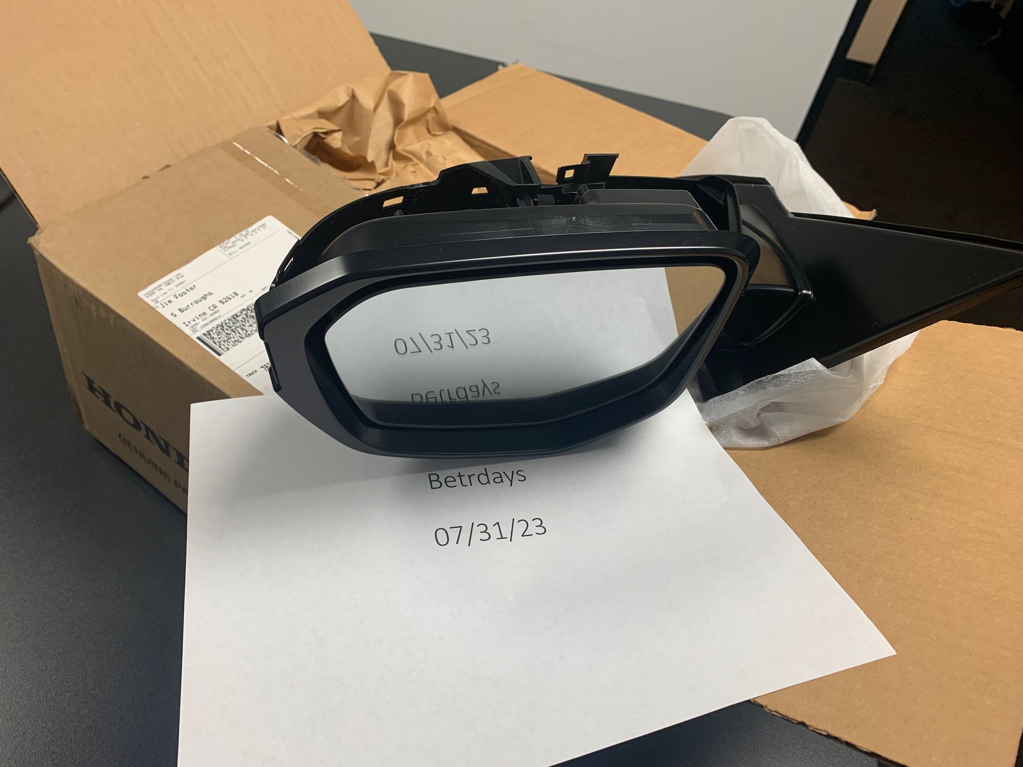 Exterior Body Parts - 2021 EX-L drivers side mirror assembly - New - 2016 to 2021 Honda Civic - Mission Viejo, CA 92691, United States