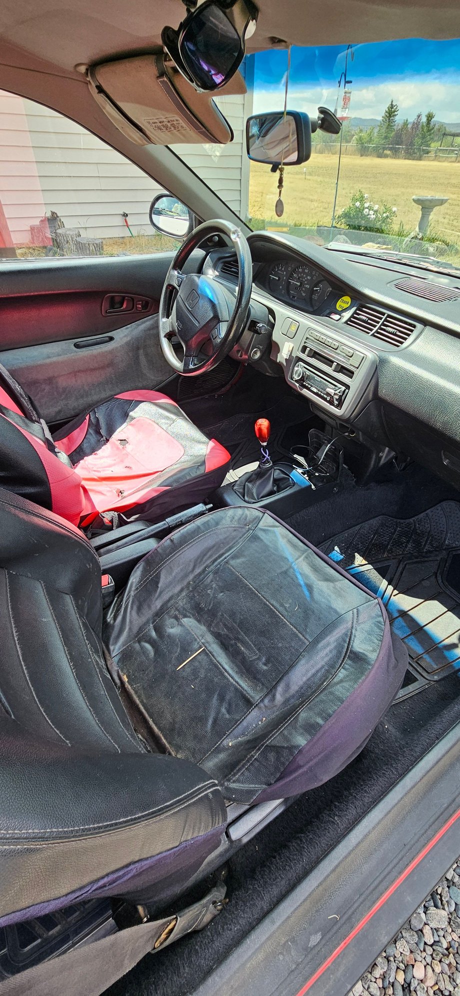 1992 Honda Civic - All original  low miles - Used - VIN 2HGEH2374PH533043 - 101,782 Miles - 4 cyl - 2WD - Manual - Hatchback - Red - Mcallister, MT 59740, United States