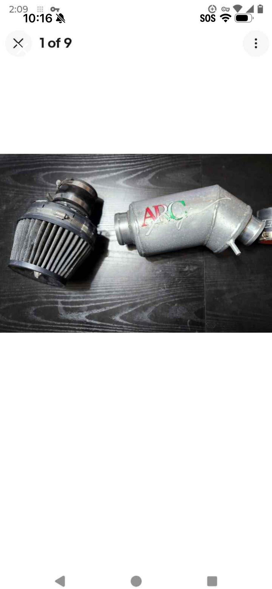 Engine - Intake/Fuel - Arc intake blitz intake cone - Used - 1990 to 2004 Honda Civic - Tampa, FL 33613, United States