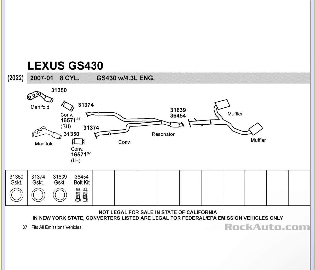 Ordered the gaskets based off these part numbers 