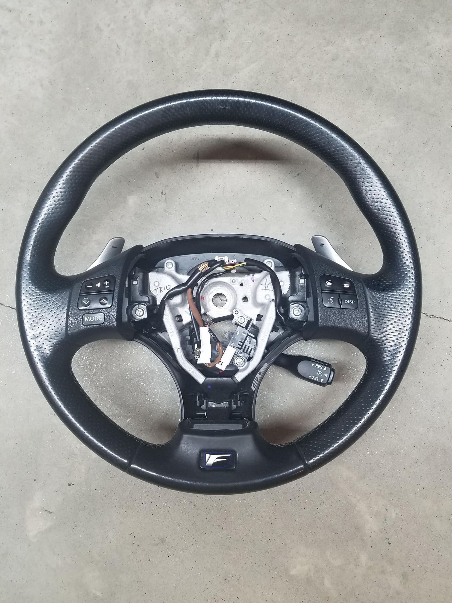 Interior/Upholstery - Canadian-spec F-sport badged perforated leather steering wheel - Used - 2006 to 2013 Lexus IS250 - 2006 to 2013 Lexus IS350 - Greer, SC 29651, United States