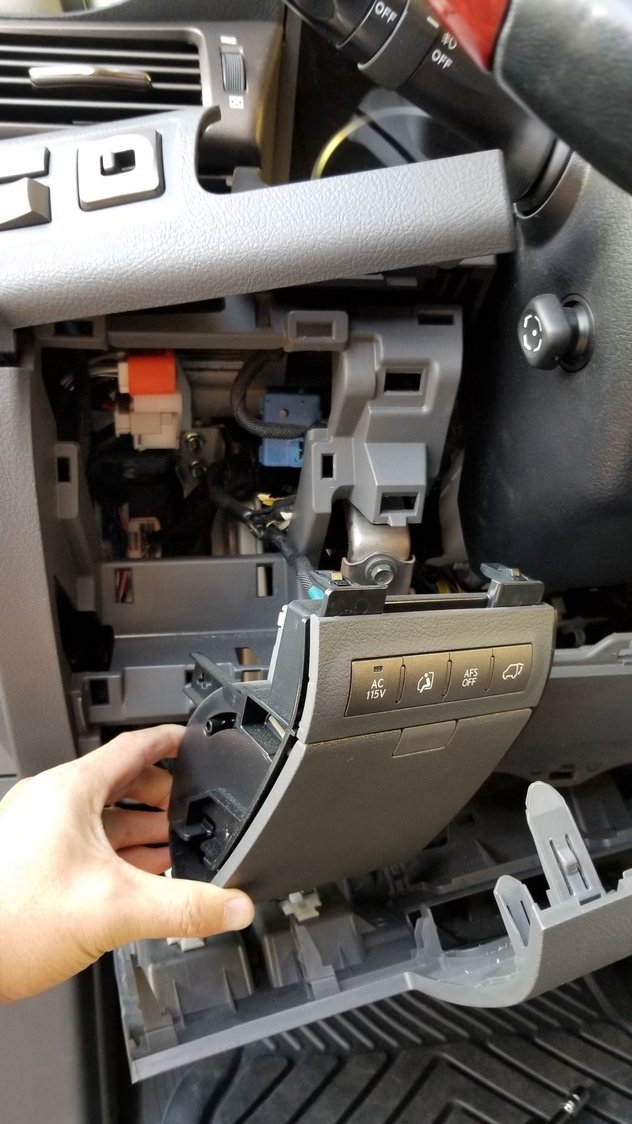 Removing panel to access Brake Controller plug ClubLexus Lexus
