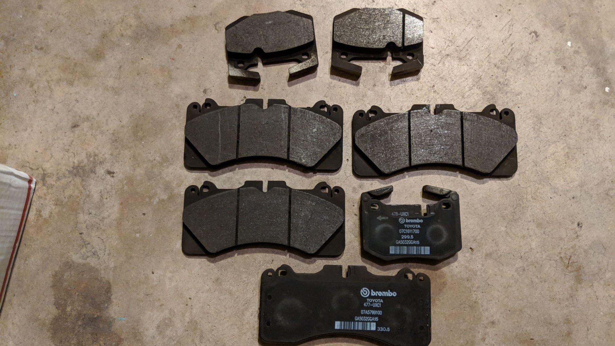 Brakes - FS: as-new, take-off OEM Brembro pads - Used - 2016 to 2019 Lexus GS F - Na, TX 79999, United States