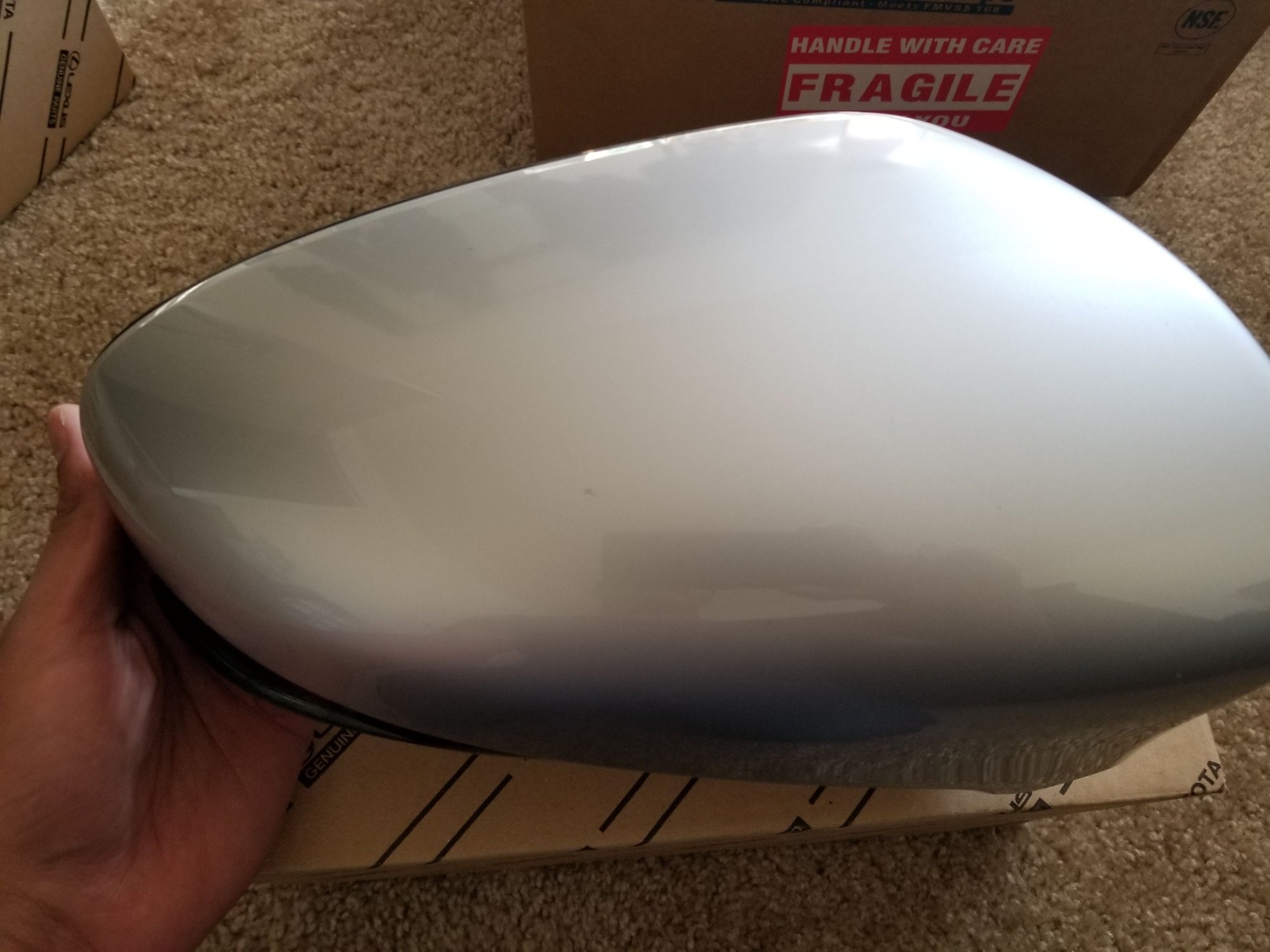 20132019 Lexus GS 350 450h Side Mirror Covers Left & Right Silver 1J2