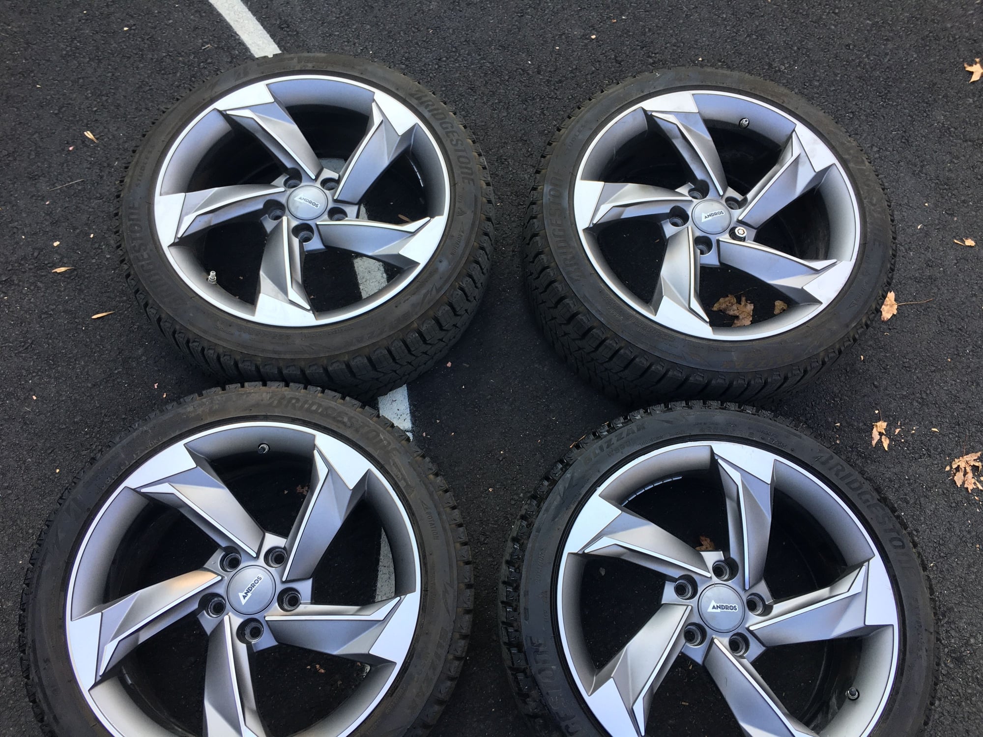 Wheels and Tires/Axles - Bridgestone Blizzak WS90 225/45/R18 + Andros R10 Winter Tire & Rim Package + TPMS - Used - 2008 to 2014 Lexus IS F - All Years Lexus IS - Brooklyn, NY 11230, United States