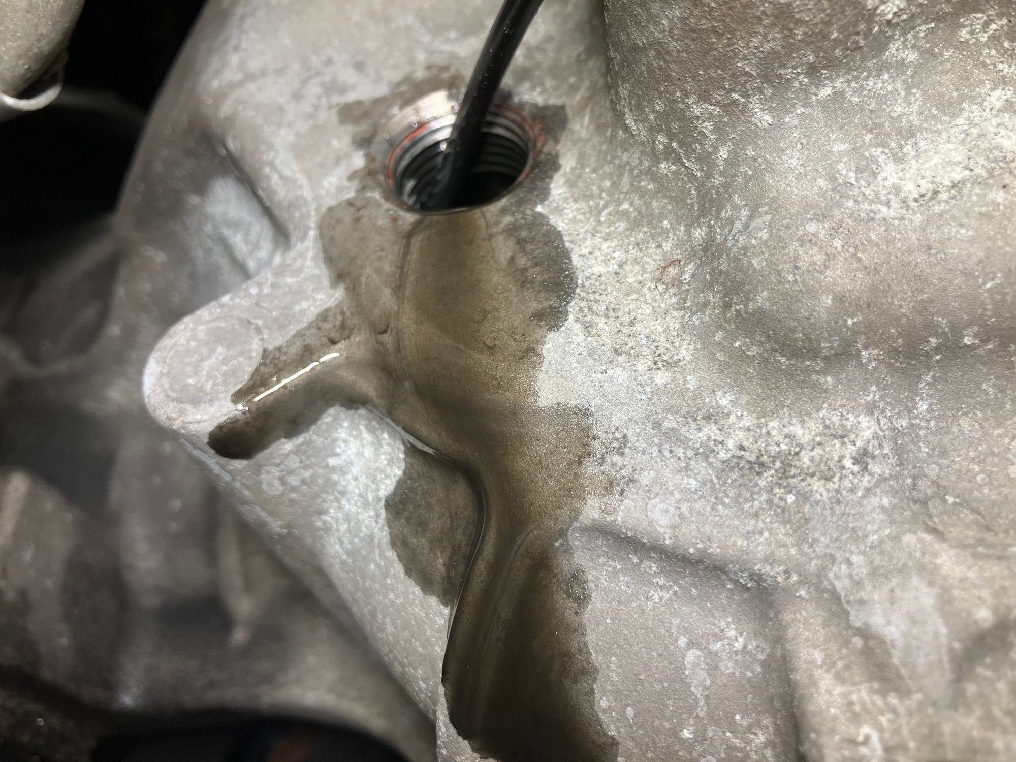 107k mile furd expedition front diff full O glitter and dark as oil at the fill plug just been opened. 