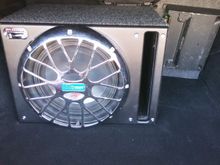 12 inch alpine type R. (300w at 4 ohms; 600w at 2 ohms) with keenwood 300w at 4 ohms. Or 500w at 2 ohms. This is my old stuff that I recycling back. Unfortunately my old Subwoofer is 2ohms per coil. So with this Amp I can only setting up at 4 ohms because the amp is not stable at 1 ohm.