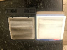 Original filter and tray