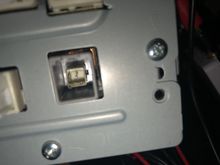 Close up of exactly where it click into place. You can see it’s definiely a square not circular like the white end from the kit.  