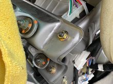 Unit tucked in shifter console