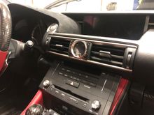 AF gauge replaced the clock 