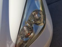 Left headlight after