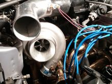 Here is a picture of the turbo installed and the IC pipe mocked up