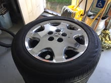 01 LS430 wheels with old tires. Will include 4 unmounted snow/studded tires used for one season. $200 picked up