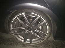 Right side rims (curbed while pinned in lane)