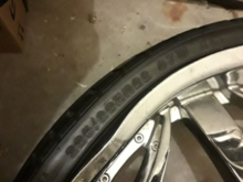 The bent rim.