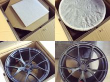 Unboxing!!! Such an exciting time :) You can see they take care in how they package and ship their wheels.  Very well protected.