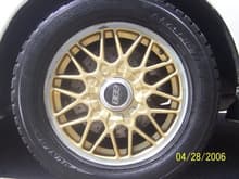 The orginal wheels that came with the car BBS light weight racing rims