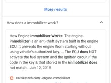 Immobilizer info.