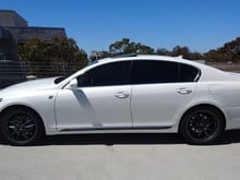 Side view of gs350 f-sport