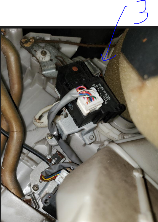 1994 Lexus ES300 (AC Blower Motor Resistor) Which part of these 4 is