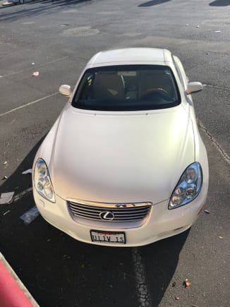 Here is my “ 02” after selling my 04 for this Crystal White SC. Thinking of finally getting the windows tinted . I have been reluctant to get the time done having to leave the top at a 90 degree for the back 
Window. I am really glad to see so many SC fans out there still loving “ that girl” after all these years. 
