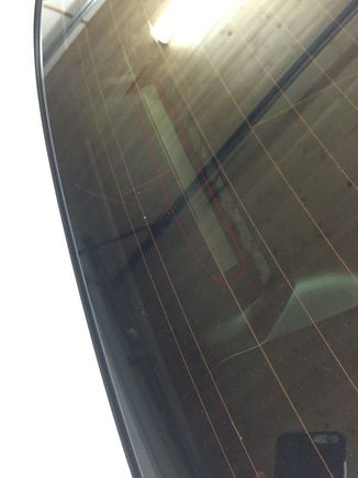Third brake light slit.