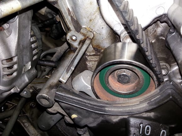 "New" timing belt tensioner pulley exhibiting significant corrossion for a non-original part... Is this typical?