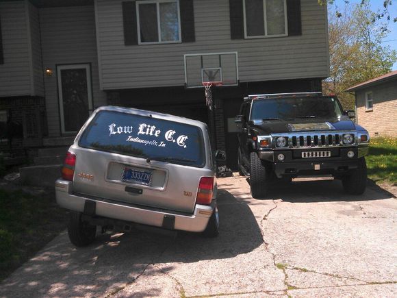 my 94 grand cheroke and my 2004 h2