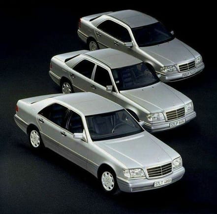 1995 MY Mercedes-Benz Sedan Range (1994 Daimler-Benz AG Press Photo)