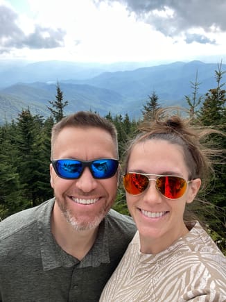 Clingmans Dome, 5 months pregnant and we made it!