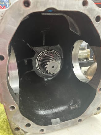 Bro think about the axial forces that bearing sees when doing a drag launch. Hanging it statically by the driveshaft flange will be fine. You could probably hang the whole car from that bissh. Lol. 