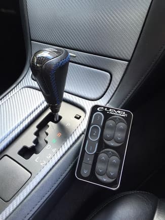 With my new gear shift.
