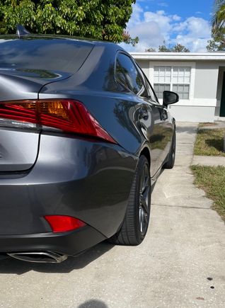 Installed Spacers Side view.