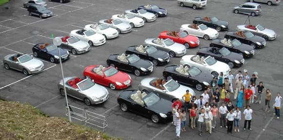 Here is a picture of one of the SC meet from Japan a few years ago.

I am from N CA.. it would be very cool if we can get
25 SC together :)