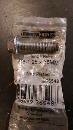 The threads on this bolt fit alot better I bought a 50mm so the threads became a bit more finer, (correct me if I'm wrong!)