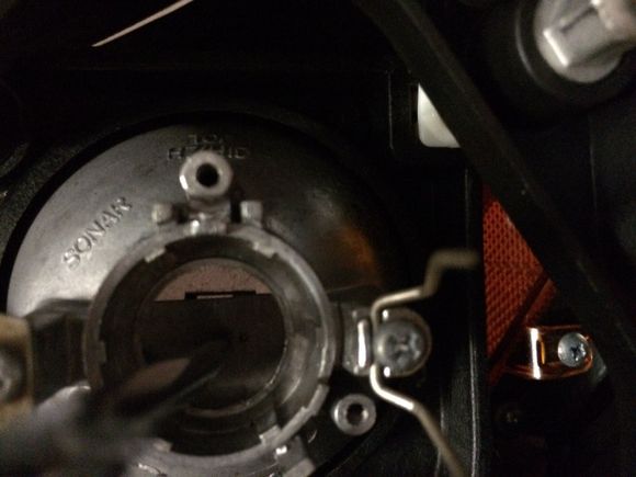 Picture of using Phillip screw driver to remove it