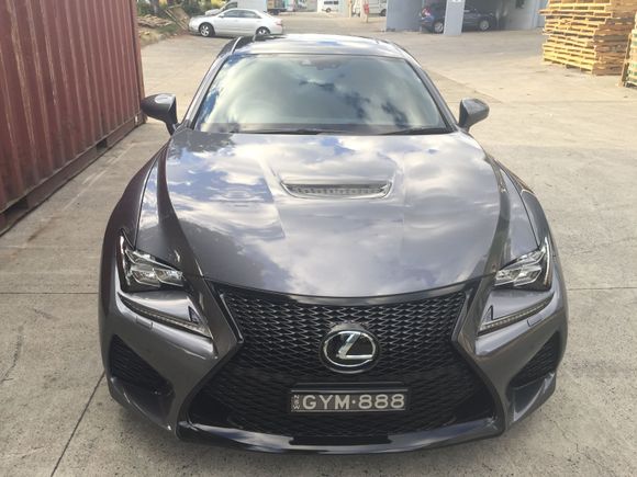 Front grille surround and bonnet vent.