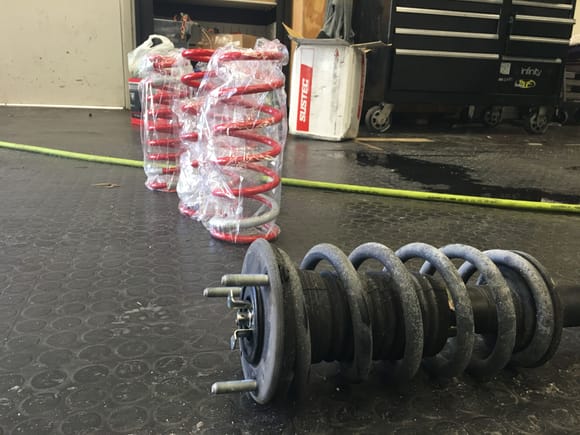 Unpacked new springs