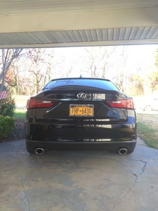 Debadged and blacked out the bumper reflectors