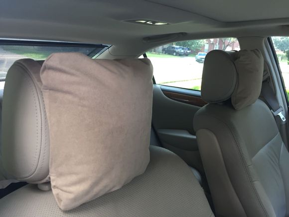 Headrest custom pillows.