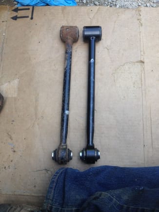 #2: same control arms, new on right has been flipped.