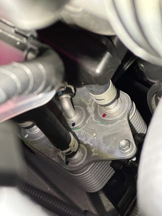 My 2024 Bespoke non-IE has the same trans cooler that goes directly to a small radiator in front of the main radiator. 