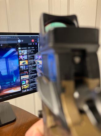Slide is polished DLC, high enough grit you can read off the reflection in the slide