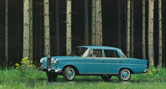 1965 to 1968 Mercedes-Benz 230 2.3L I6 Sedan