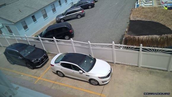 Shot from inside hotel room. The Optima looks pretty good too.