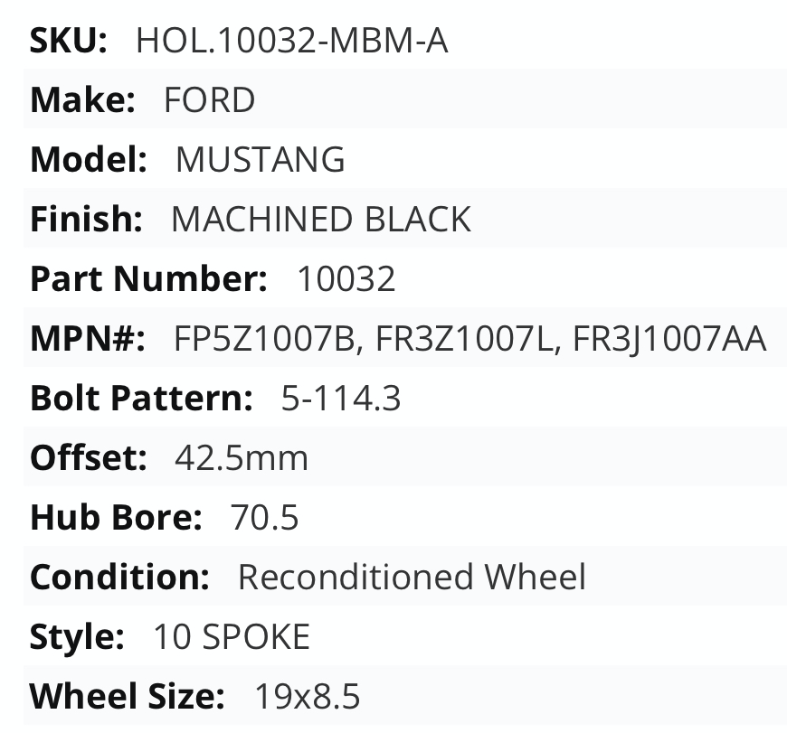 Wheels and Tires/Axles - 19x8.5 Mustang wheels (fits GS 1st,2nd,3rd,4th gen bolt on) - Used - 2016 to 2018 Ford Mustang - 0  All Models - Seattle, WA 98109, United States